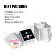 TOTWOO Long Distance Bracelets for Couples, Vibration & Light Up Bracelet, Montain & Sea Long Distance Relationship Gifts for Girlfriend Boyfriend