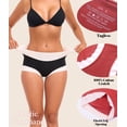 thumbnail image 5 of CF Womens Modal Underwear No Show Hipster Panties for Women Pack Full Coverage Workout Briefs Comfy Soft Smooth Ladies Gym Sports Undies(5B,3XL), 5 of 7