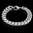 thumbnail image 3 of Invicta Jewelry Men's Polished Curb Chain Steel Bracelet (14mm) - 9", 3 of 8
