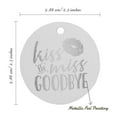 thumbnail image 6 of Inkdotpot Real Silver Foil Kiss The Miss Goodbye Bridal Shower Tags Favor Hang Paper Tags 100 Pieces, 6 of 6