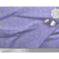 thumbnail image 3 of Soimoi Purple Silk Fabric Geometric & Cactus Tree Print Fabric by the Yard 42 Inch Wide, 3 of 3