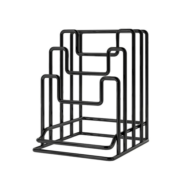 Estante para tabla de cortar, soporte para utensilios de cocina, estante para tapas de ollas de Metal independiente, organizador de tablas de cortar