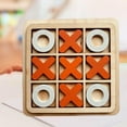 thumbnail image 3 of Juego grande de Tic Tac Toe, juego de mesa de madera rústica, juego de mesa de madera Tic Tac Toe, juegos familiares para niños adultos, 3 of 5