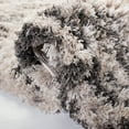thumbnail image 5 of SAFAVIEH Iceland Milton Chevron Shag Area Rug, Cream/Grey, 5'3" x 7'6", 5 of 7