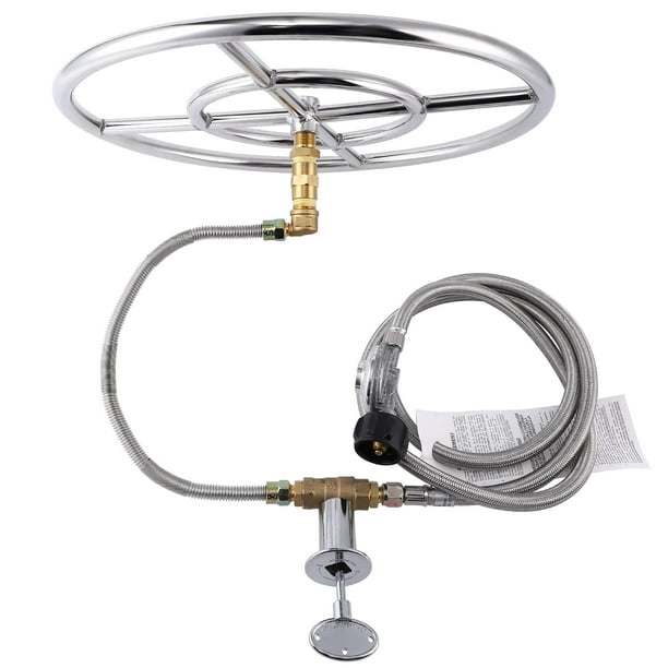 GymChoice Propane Gas Fire Pit Kit with 18 Inch Jet Fire Pit Burner kit,High Flame Propane Gas