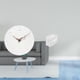 thumbnail image 2 of Reloj de pared, dispensador de papel higiénico de acrílico, toallero, ideal para baño, dormitorio, sala de estar u oficina., 2 of 8