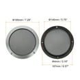 thumbnail image 2 of 4 Pcs 6.5inch Black Speaker Grill Mesh Metal Woofer Guard Protector Dust Cover Iron Gray Decorative Circle ABS Frame with Screws, 2 of 6