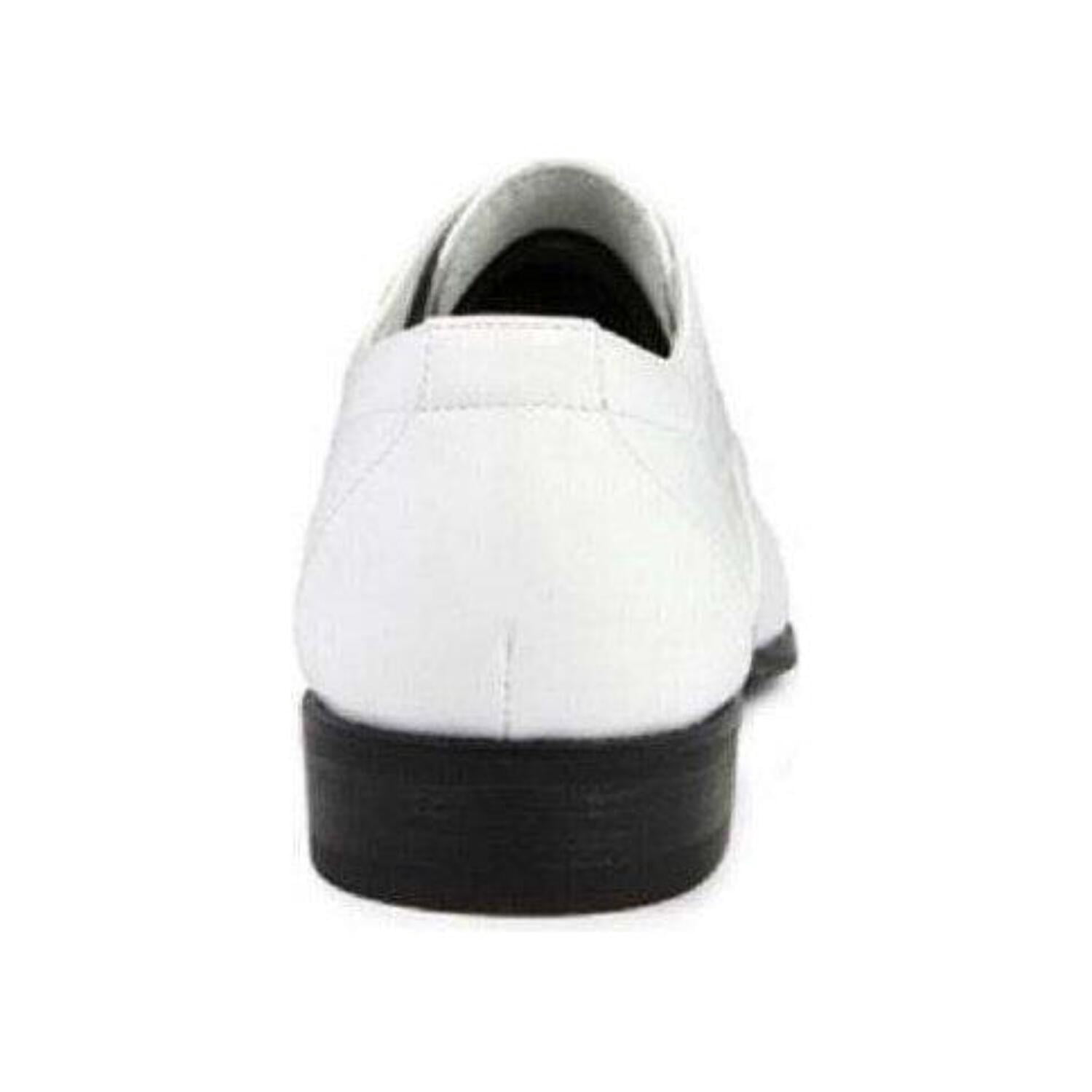 Stacy Adams Men\'s Gala Shiny White Patent Cap Toe Oxford Dress Shoes Size 9W Tuxedo Prom Shoes Stacy Adams Mens Gala Shinny White Patent  main image 4