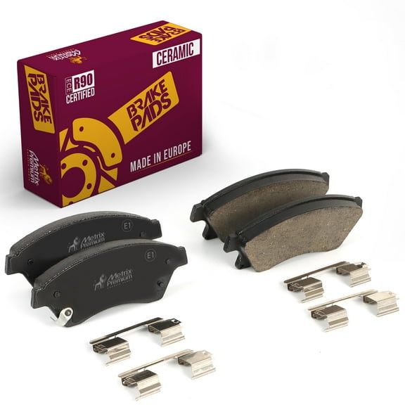 Metrix Premium Chassis Parts - Front Ceramic Disc Brake Pad Set D1522 Fits 2011-2015 Chevrolet Cruze, 2012-2017 Chevrolet Sonic, 2016 Cruze Limited, Made in Europe