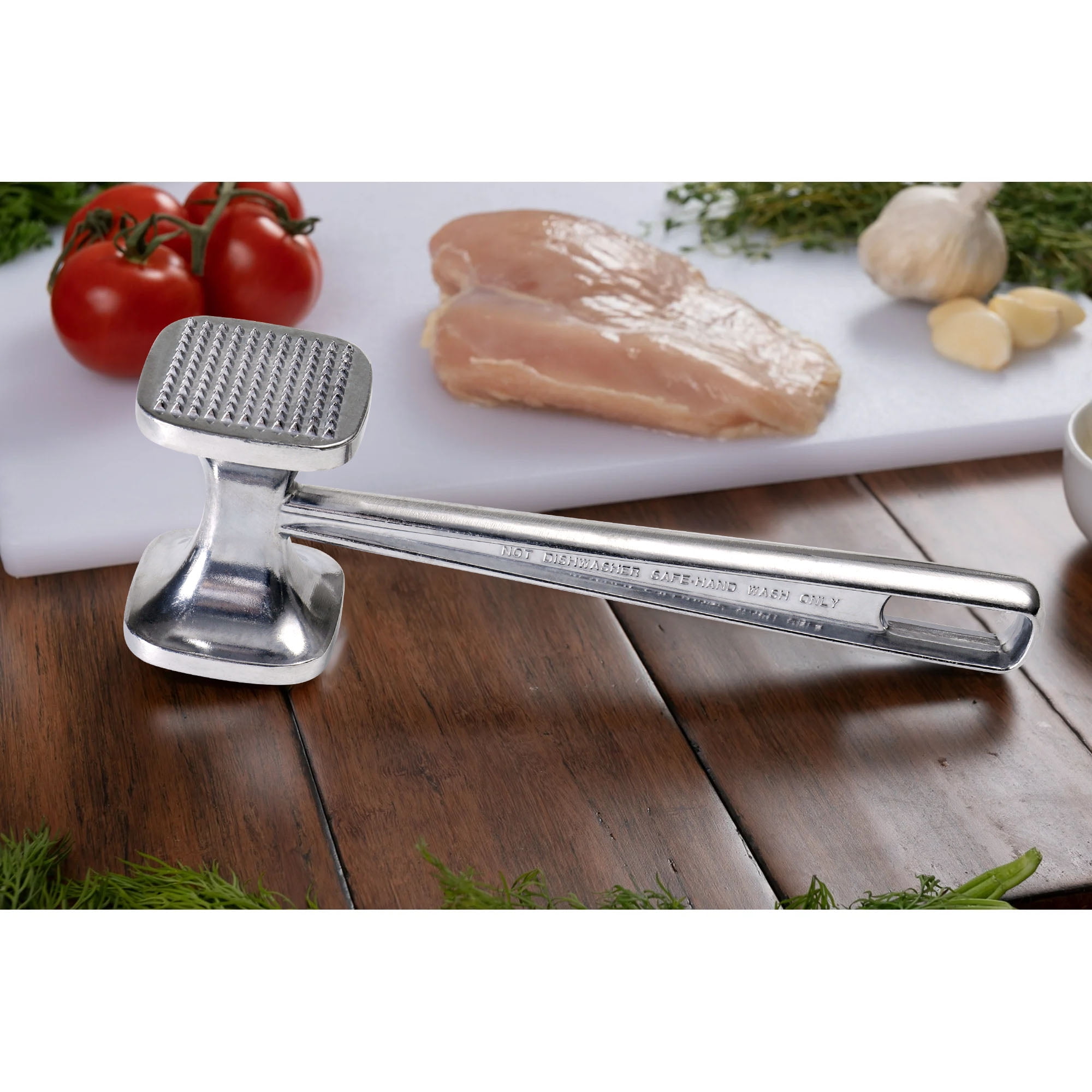 Mainstays Meat Tenderizer,Aluminium Heavy Duty Mallet Kitchen Tool for Chicken Pounder, Steak Pork