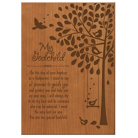 Godchild 1st Holy Communion Wall Plaque Gift - My Godchild