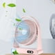 thumbnail image 1 of Ventilador pequeño de escritorio USB, miniventilador portátil de carga con pantalla digital y luz nocturna para el hogar., 1 of 7