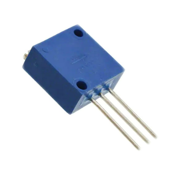 3250W-1-501 Resistor Wirewound Trimmer 500 Ohm 5% 1W 25(Elec)Turns 1.91mm (12.7 X 5.59 X 13.59mm) Pin Thru-Hole