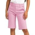 thumbnail image 2 of Mwjwdo Bermuda Shorts for Kids Trendy 2025 Casual Summer Girls High Waisted Chino Shorts Straight Leg Hiking Vacation Outfits Pink 11 Years, 2 of 8