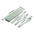 thumbnail image 2 of Hiroekza Camping Essentials Reusable Travel Utensils Set With Case Straw Camping Utensil Sets Portable Kids Lunch Accessories Cutlery Set For Picnic Work School Lunch Clearance, 2 of 2