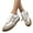 Gray, variant on Women's Retro Gum Sole Fashion Sneakers Lace Up Slip On Detail Casual Retro Walking Shoes 2026 Trendy Casual Tennis-Anti Slip Trainers Gray 9 Wide
