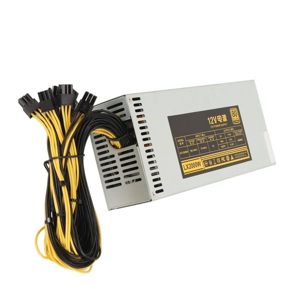 PC Mining Power2000W Mining Power Supply Mining Power Supply Single Channel Mining Power Supply Unbeatable Value