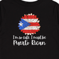 thumbnail image 4 of Inktastic I'm So Cute, I Must Be Puerto Rican Sunflower Puerto Rico Boys or Girls Long Sleeve Toddler T-Shirt, 4 of 5