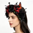 thumbnail image 7 of Hfppkn Plastic Rose Crown Headband Style 1 22x23cm Vintage Flower Hair Hoop, 7 of 7