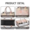 thumbnail image 4 of Large Capacity Tote Bag,Pioneer Flower Floral Print Pattern Handbag Fashion Luxury Tote Bag,15.7"x13"x 5.1" Inches,Laptop Compatible, 4 of 6