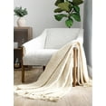 thumbnail image 1 of Comfort Canopy - Manta Natural de Tejido de Cesta Ultra Suave con Bordes con Flecos, 1 of 5