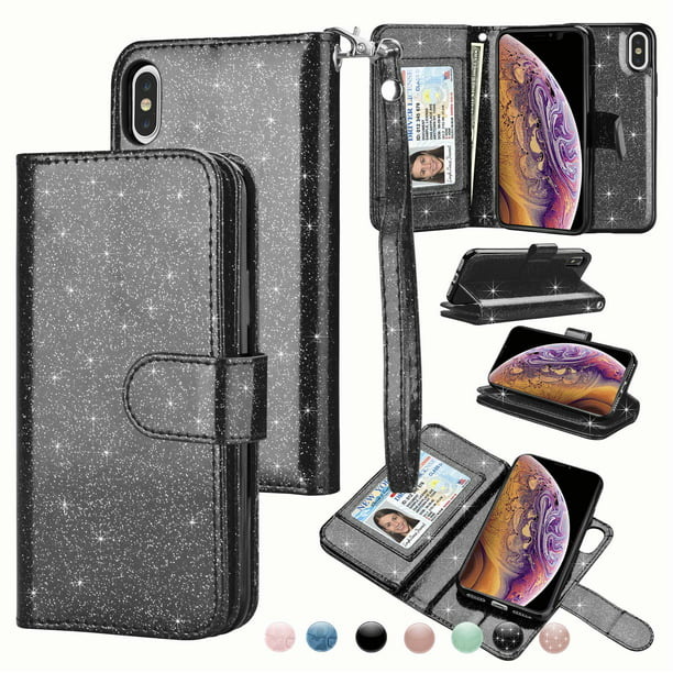 Wallet Cases For Apple Iphone Xs Max Xr Xs X 10 X Edition Njjex Wrist Strap