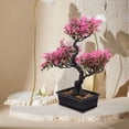thumbnail image 4 of WORGEOUS Plantas artificiales en macetas de escritorio Faux plantas en macetas Ornamento para bonsai para casa, 4 of 7