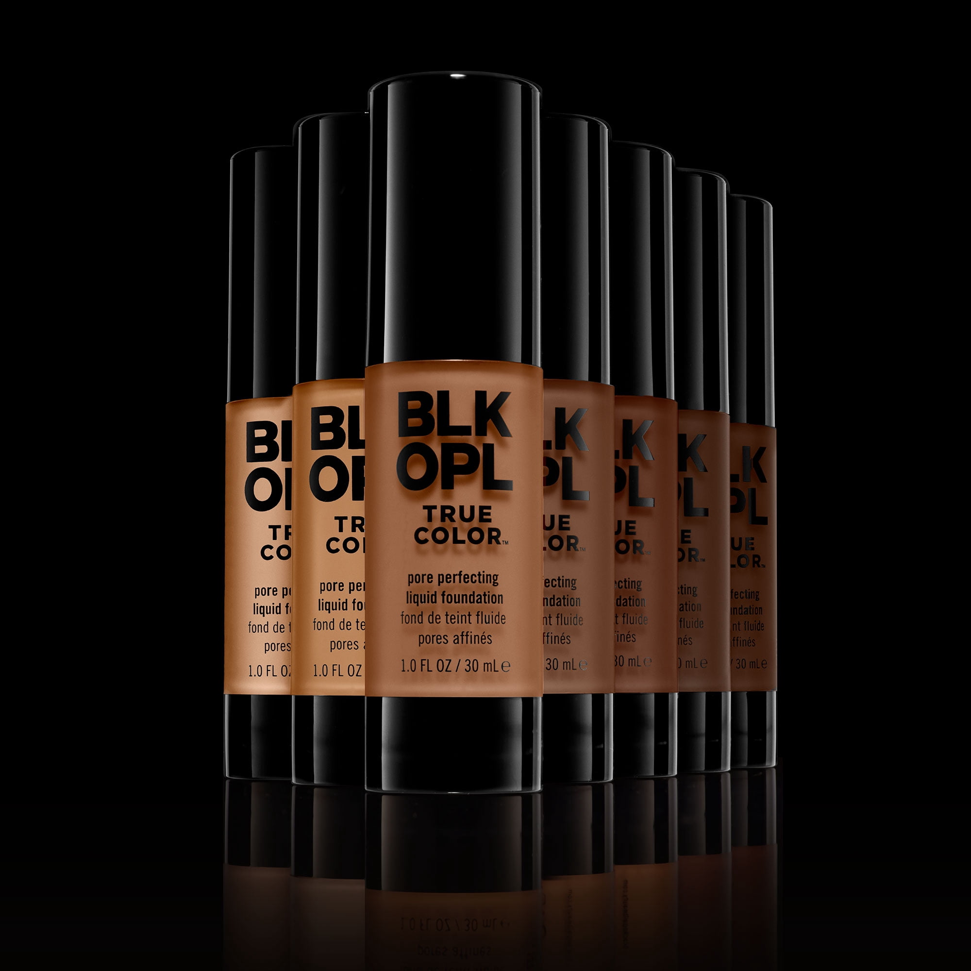 BLK/OPL True Color Pore Perfecting Liquid Foundation, Lightweight, Oil Free, Carob, 1 oz