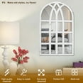 thumbnail image 5 of Wrvxzio 17.69" x 12.58" Farmhouse Arched Window Wall Mirror, Set of 2, 5 of 12