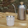 thumbnail image 4 of Tazas de vino de cerveza de 300 ml taza de leche de té y café apilable para viajes senderismo mochilero, 4 of 7