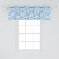 thumbnail image 2 of Ambesonne Snowflake Window Valance, Christmas Season, 54" X 18", Pale Blue White, 2 of 3