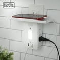 thumbnail image 5 of Black + Decker Surge Protector Wall Tap Shelf with Night Light, 5 of 6