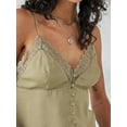 thumbnail image 6 of Musuos Women's Cami Tops Sleeveless Spaghetti Strap V Neck Button Down Camisole Summer Lace Trim Tank Tops, 6 of 7