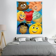 The Emoji Movie tapestry 40 x 60 inches rich in color realistic in details suitable for various decorations easy to hang and clean