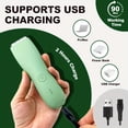 thumbnail image 2 of Electric Body Hair Trimmer for Men Women,Waterproof Hair Shaver with Ceramic Blade, Adjustable Guide Combs (3/6mm,9/12mm), Cordless USB Rechargeable for Chest, Legs, Arms, Shower, 2 of 10