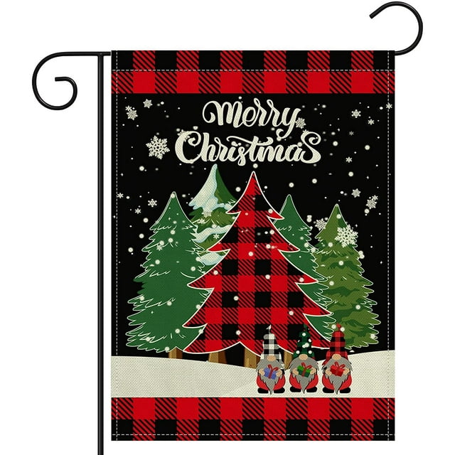 SPXUBZ Merry Christmas Garden Flag Winter Outdoor Christmas Decorations