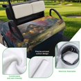 thumbnail image 5 of Golf Cart Seat Covers for 2 Seater,Country Forest Microfiber Cart Seat Towel Blanket,Fall Farmhouse Trees Cabin Nature Scenery Absorbent NonSlip Bench Seats Protector for Golf Course 51"x31", 5 of 9