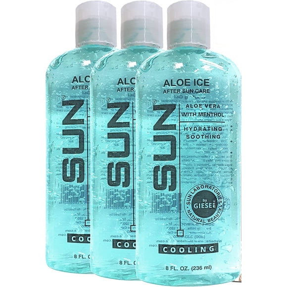 Aloe Ice Gel Sun Laboratories, paquete de 3 botellas de 240 ml