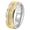 Gold, variant on Stainless Steel 8MM Cubic Zirconia Inlay Rings for Men Comfort Fit Sandblast Finish Wedding Promise Band Jewelry Silver Size 11