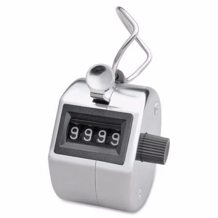 YOHOME Portable Handy 4 Digits Metal Tally Number Golf Test Lap Counter Number