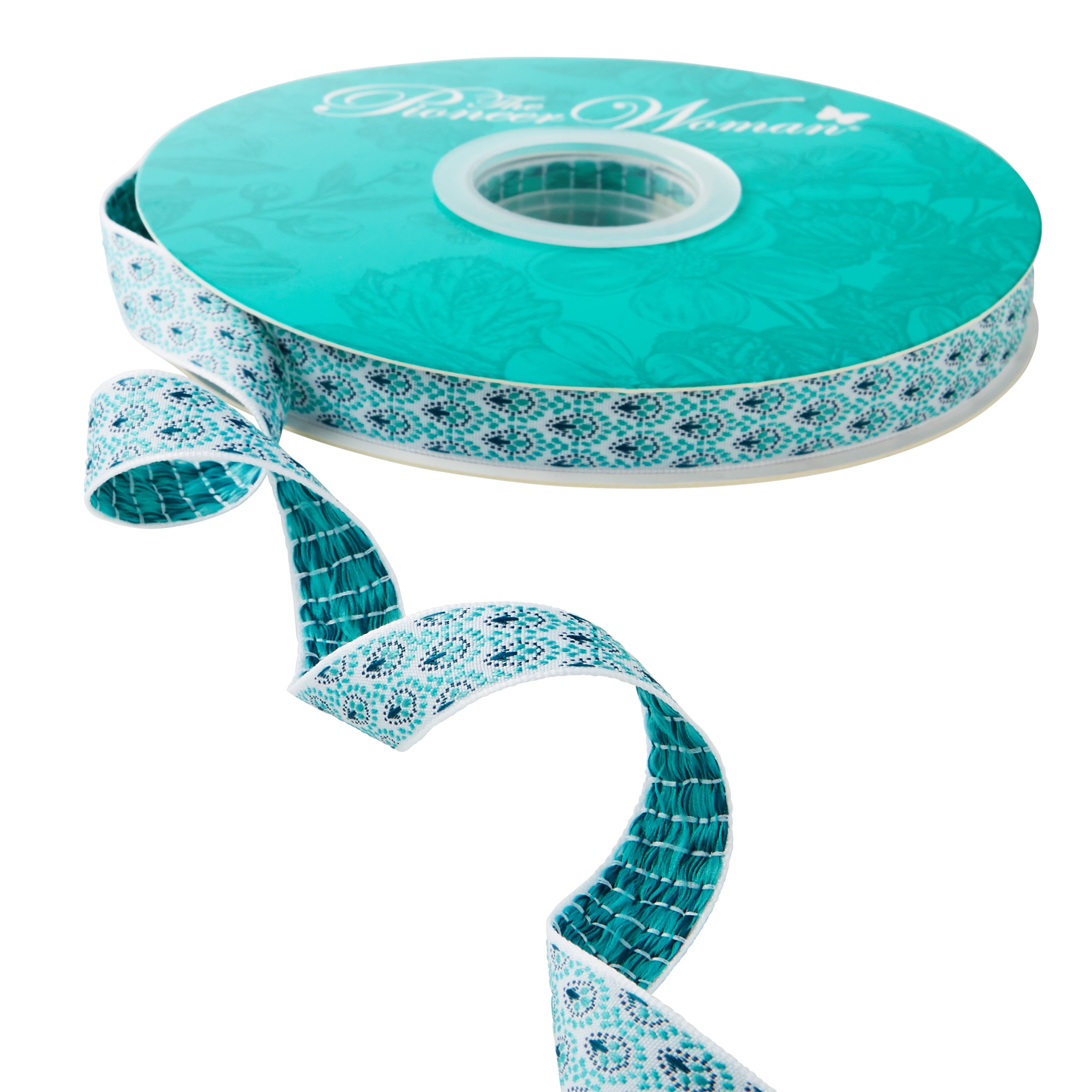 The Pioneer Woman Betsy Jacquard Ribbon, 5/8" x 25 Yards