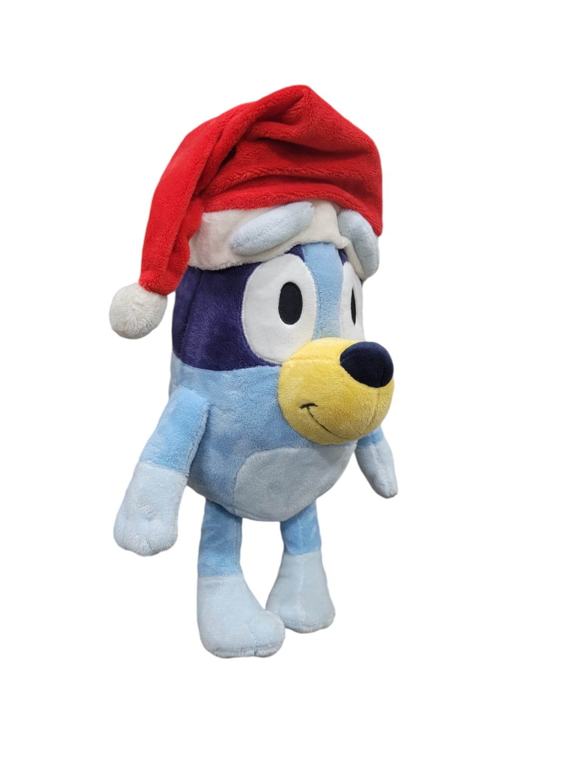 Bluey 16" Christmas Plush Wearing Santa Hat Stocking Stuffer Christmas Plush Stuffed Animal For Children 3 and up