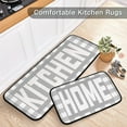 thumbnail image 3 of Buffalo Plaid Checked Black Red Kitchen Mat Set of 2 Anti-Fatigue Kitchen Rug Set Washable Non Slip Cushioned Foam Kitchen Runner Rugs and Mats Comfort Standing Mat for Floor Laundry Home Decor, 3 of 6