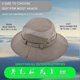 thumbnail image 3 of Cotton Sun Hat UV Protection Summer Hats Beach Hat Safari Boonie Hat Foldable Fishing Hat with Breathable Mesh and Adjustable Chin Strap, 3 of 5