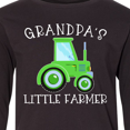 thumbnail image 4 of Inktastic Grandpa's Little Farmer- Green Tractor Long Sleeve Youth T-Shirt, 4 of 5
