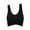 Black, variant on Fymall Women's Stretch Workout Crop Top Fitness Yoga Gym Sports Bra Vest