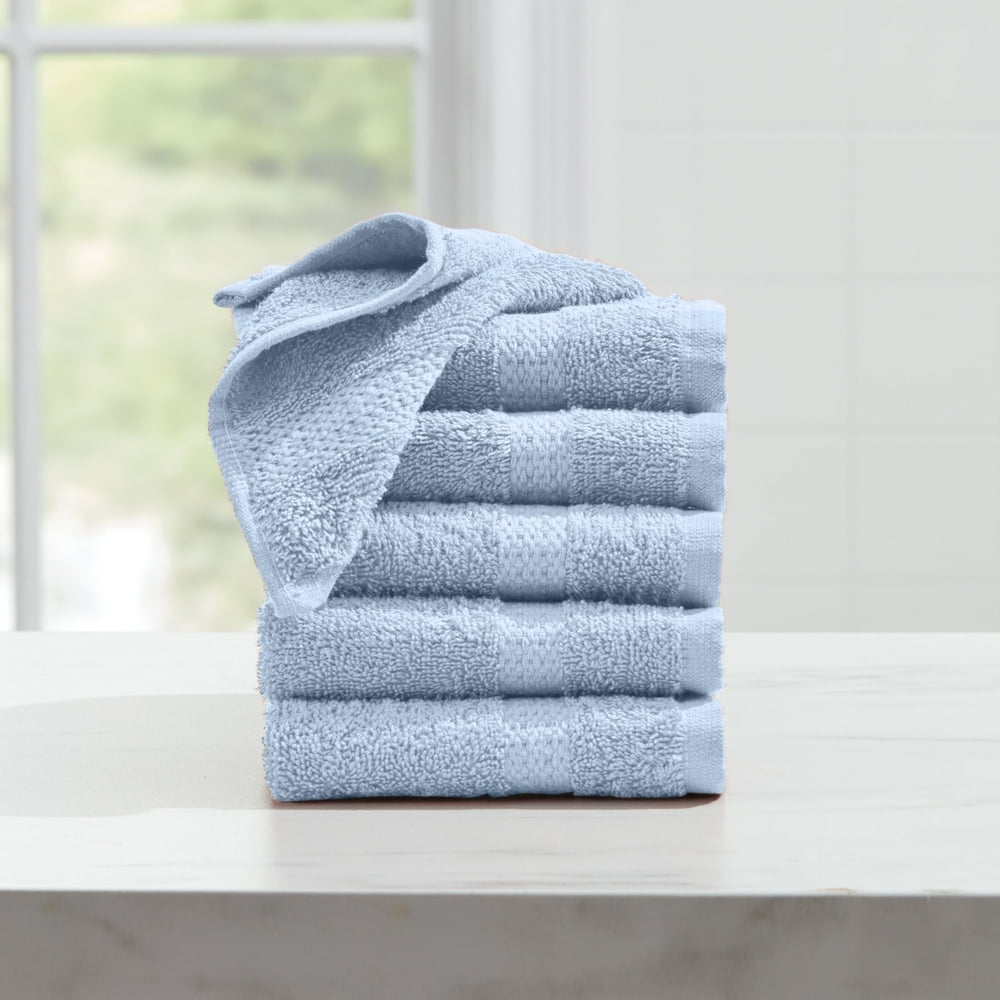 BrylaneHome 6Pc. Washcloth Set Towel