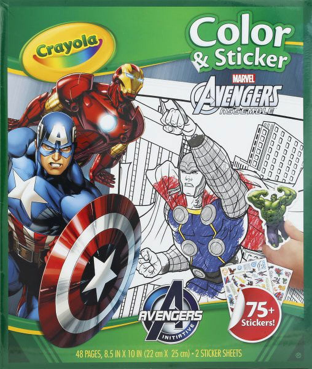 Marvel Avengers Bulk Coloring Book Set for Kids - Bundle with 6 Superhero  Coloring and Activity Books with Avengers Stickers, Crayons, Tattoos