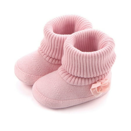 

Autumn Winter Children Shoes Cute Baby First Walkers Kids Newborn Toddler Super Warm Flower Boots