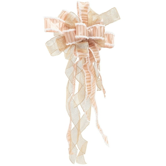 MEIBUTYUP DIY Bowknot Adornment Prop Rose Gold Polyester Bowknot 1Set for Shop Mall